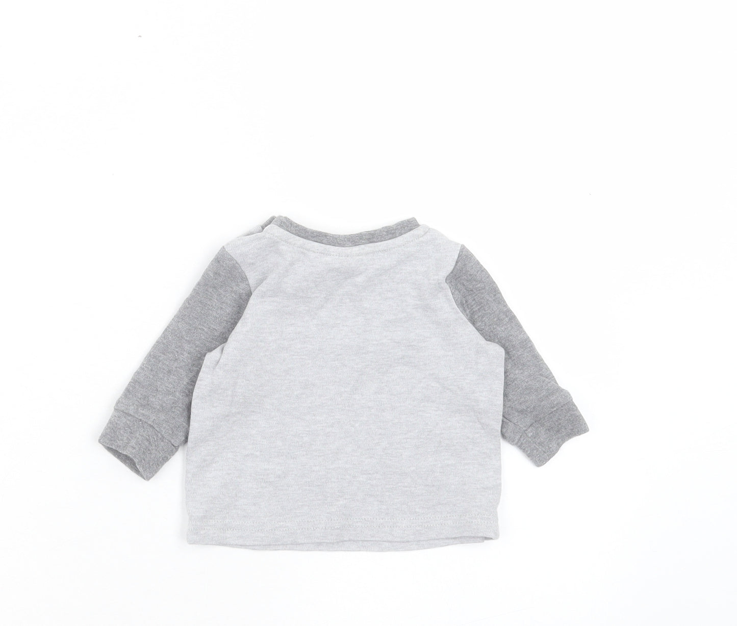 Matalan Boys Grey Cotton Basic Casual Size 0-3 Months Crew Neck Button - Batman