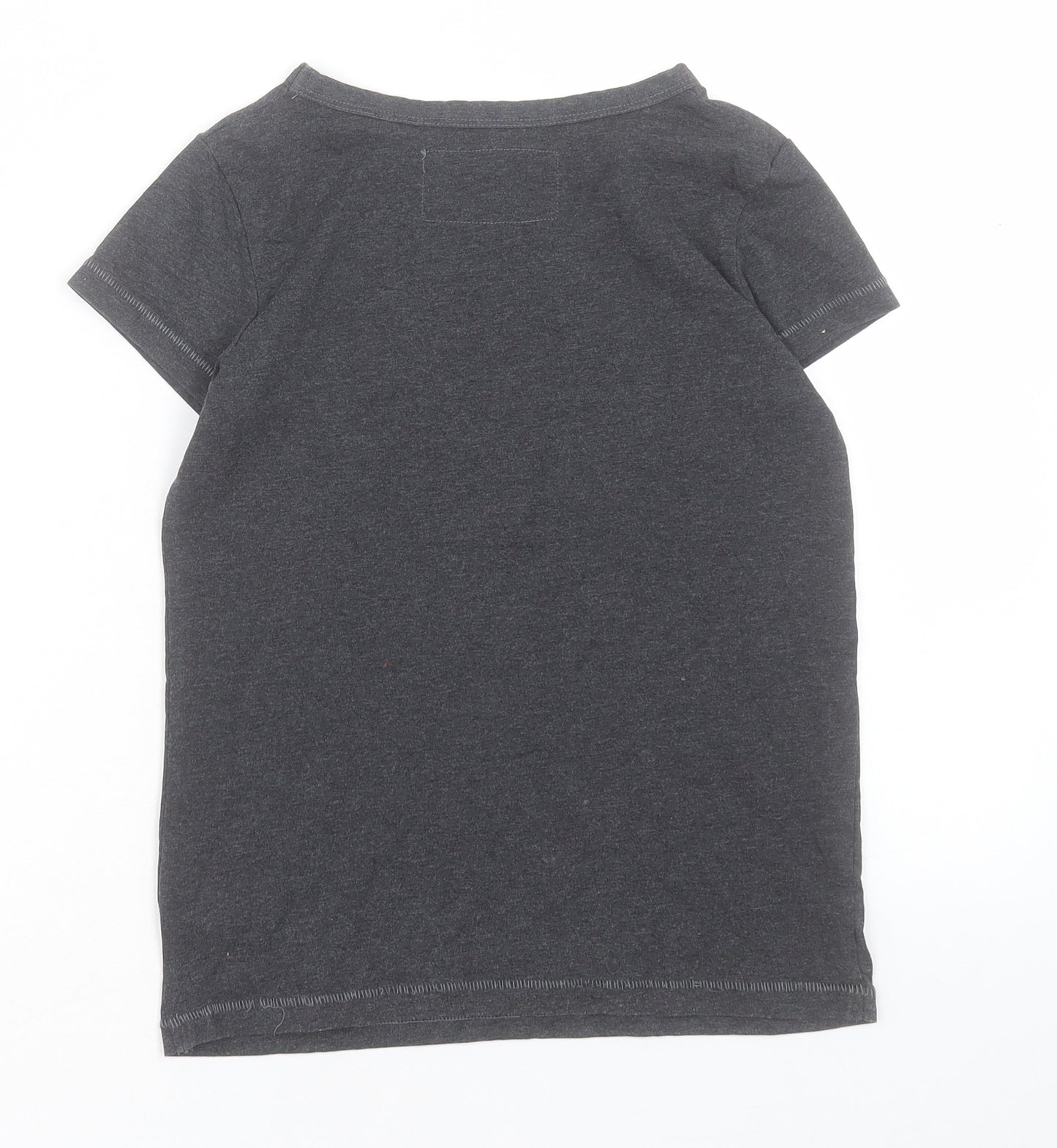 NEXT Girls Grey Cotton Basic T-Shirt Size 9 Years Crew Neck Pullover - Best Kid Ever