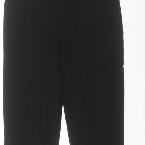 Missguided Womens Black Viscose Trousers Size 10 L33 in Regular