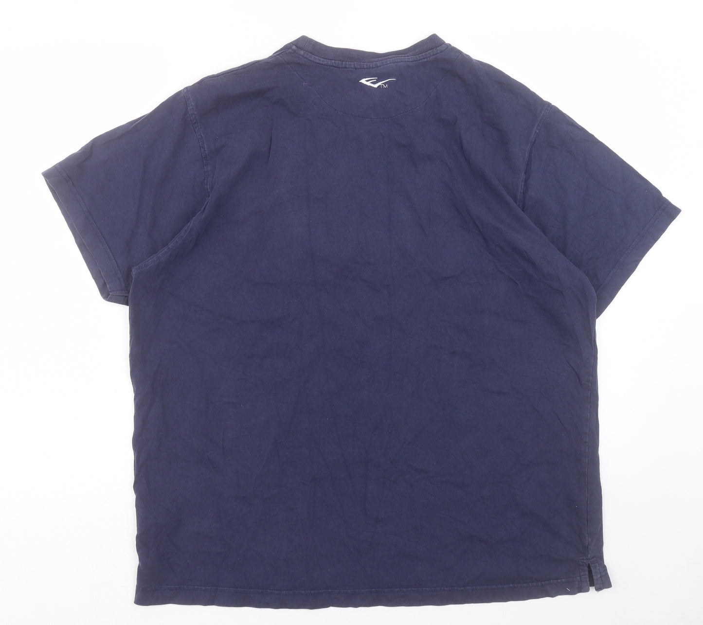 Everlast Mens Blue Cotton T-Shirt Size XL Crew Neck