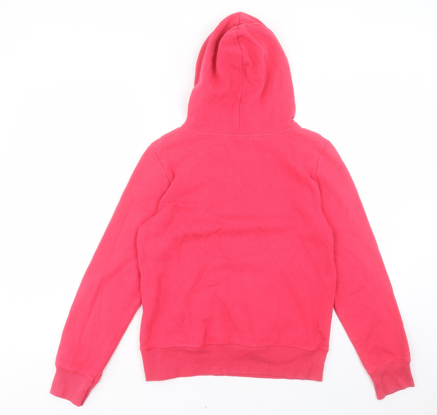 Marks and Spencer Womens Pink Cotton Pullover Hoodie Size 12 Pullover