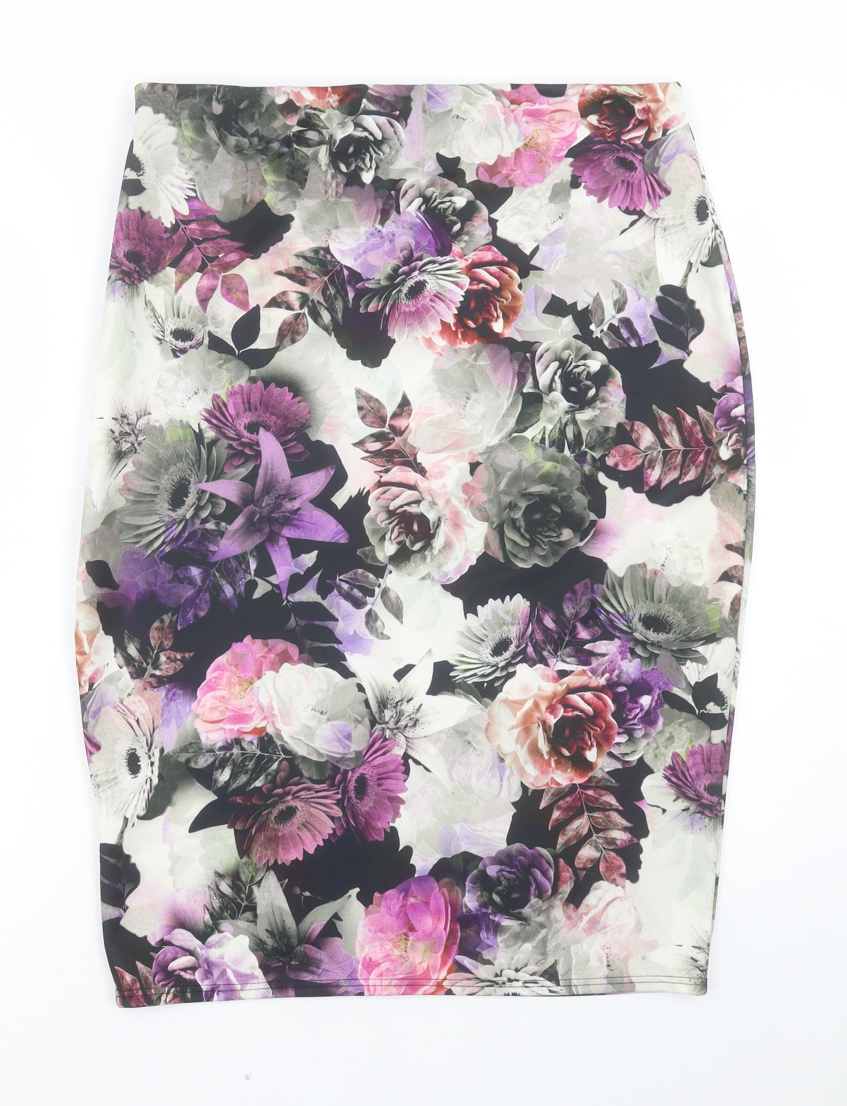 So Fabulous Womens Purple Floral Polyester Straight & Pencil Skort Size 18