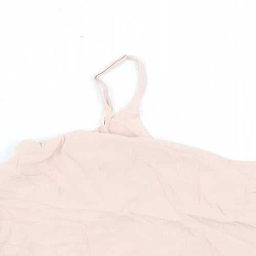 Topshop Womens Pink Viscose Basic Tank Size 10 V-Neck
