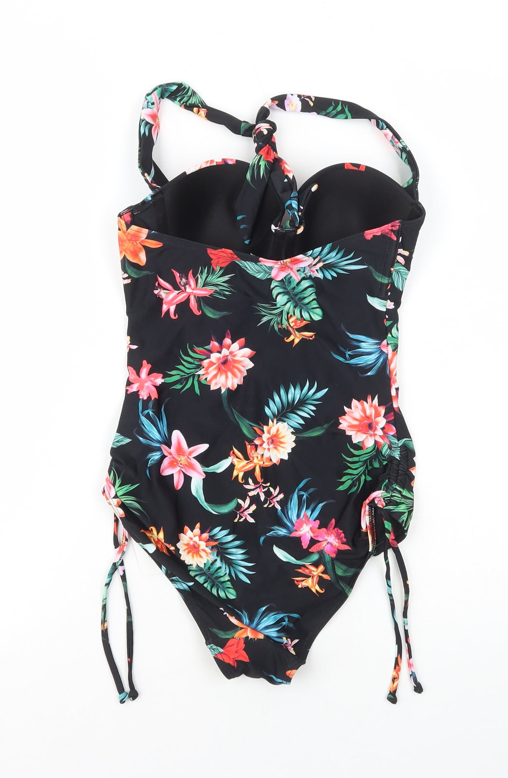 Pour Moi Womens Black Floral Polyamide One Piece Size 8 - 32C