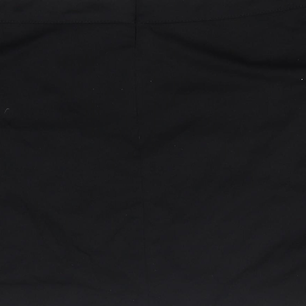 Atmosphere Womens Black Geometric Cotton Mini Skirt Size 16 Zip