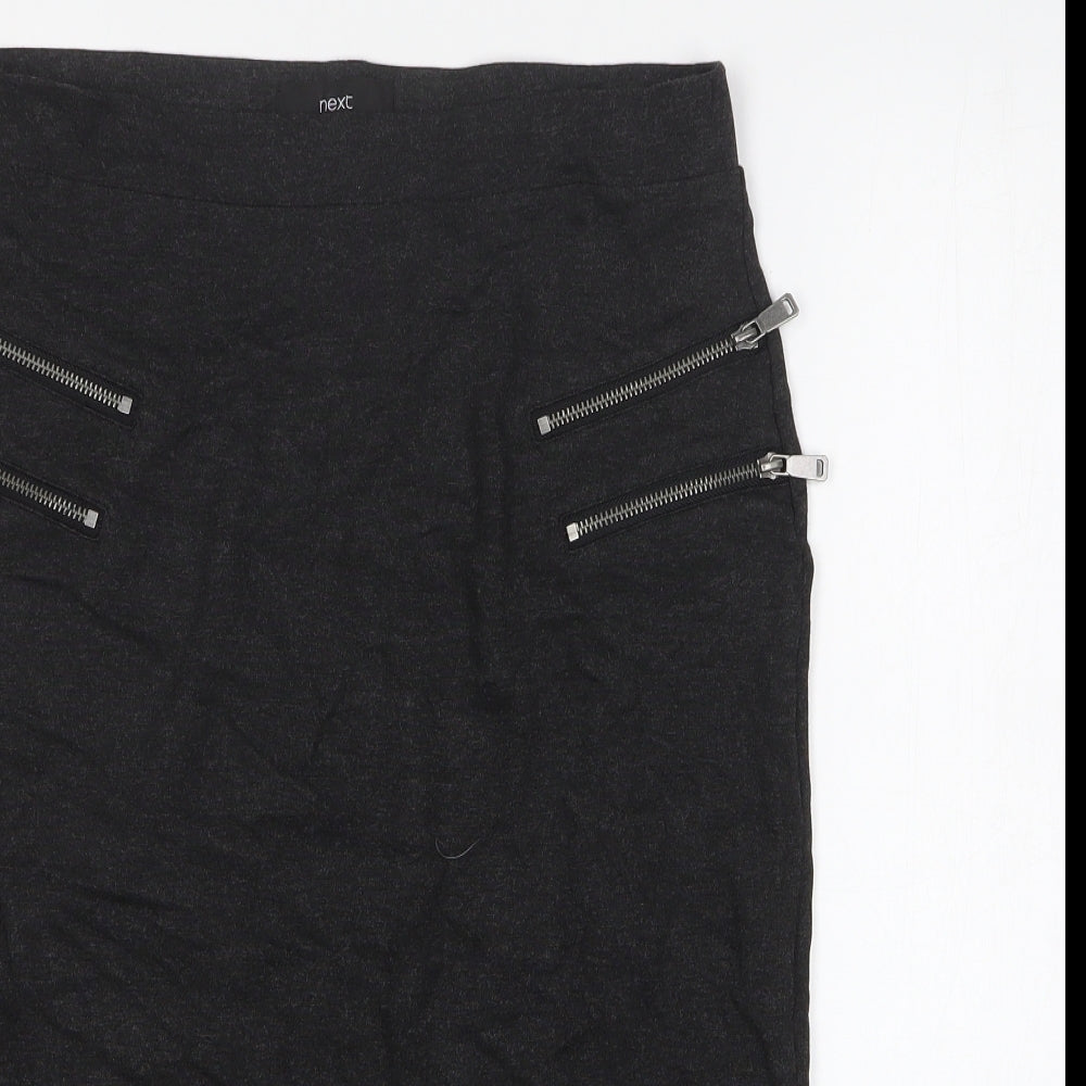 NEXT Womens Grey Polyester Straight & Pencil Skirt Size 14