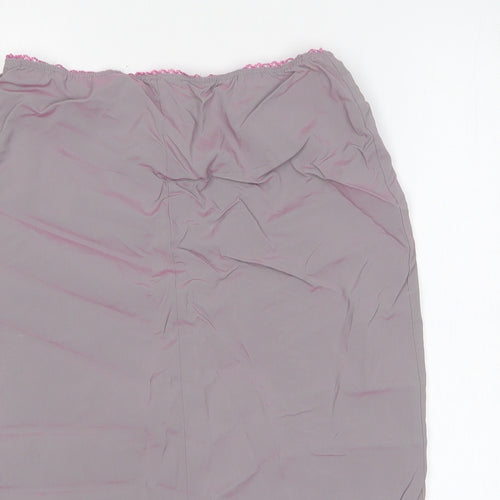 Topshop Womens Grey Viscose Straight & Pencil Skirt Size 10