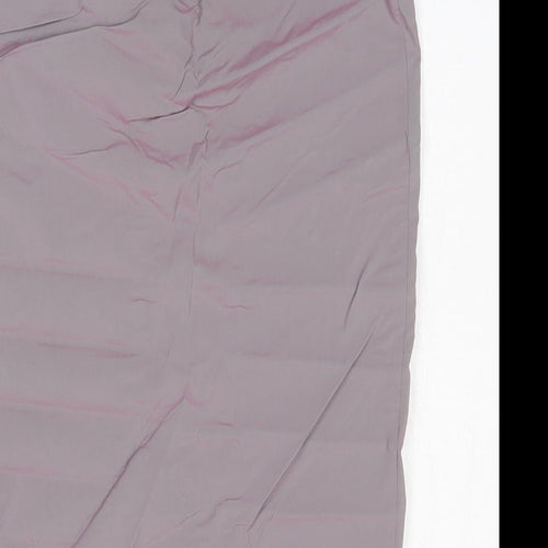 Topshop Womens Grey Viscose Straight & Pencil Skirt Size 10