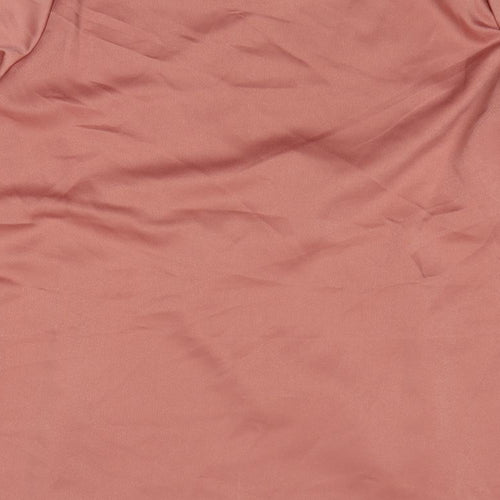 SheIn Womens Pink Polyester A-Line Size XL Scoop Neck Pullover
