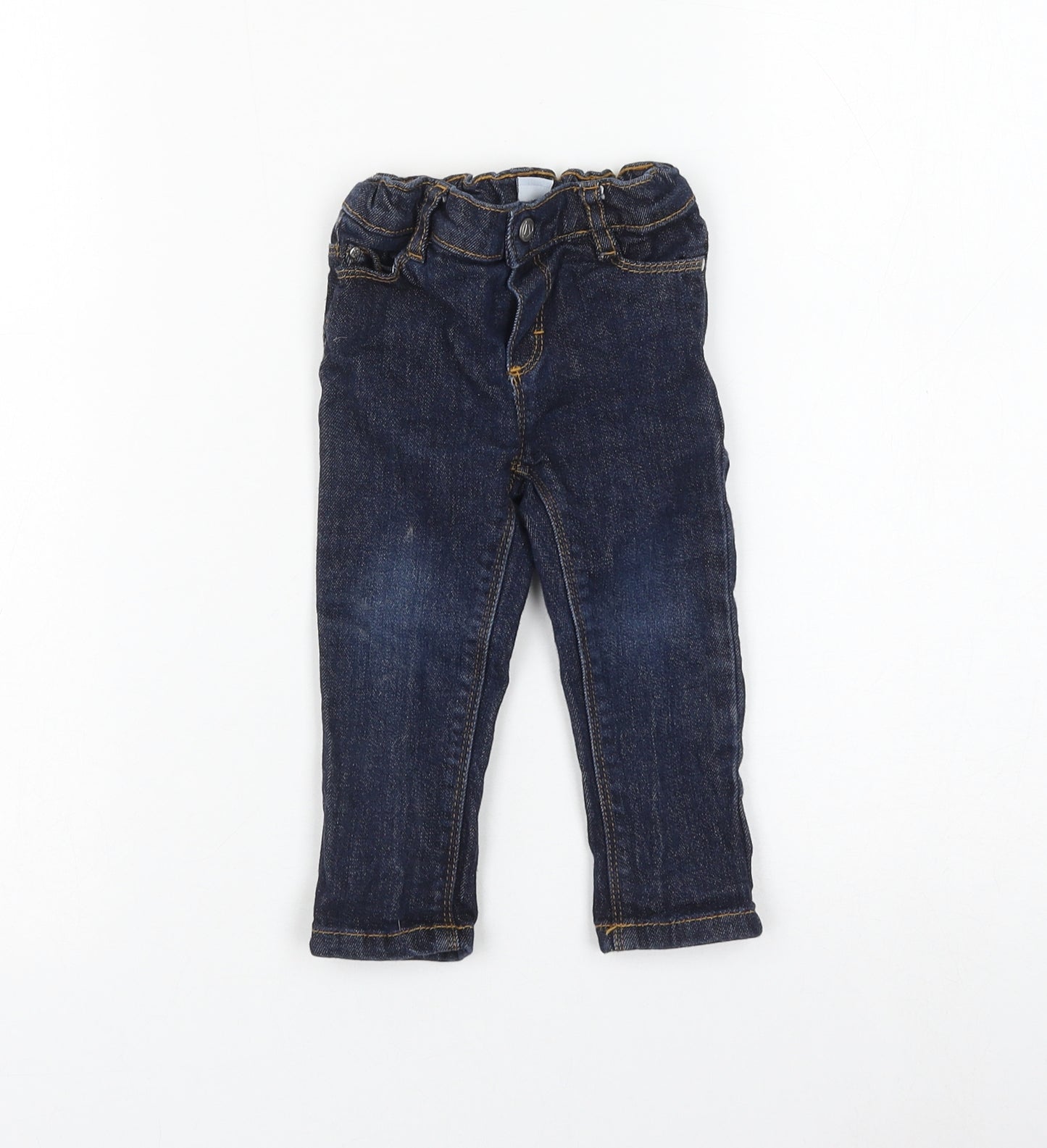 Petit Batau Boys Blue Cotton Capri Jeans Size 18 Months Pullover