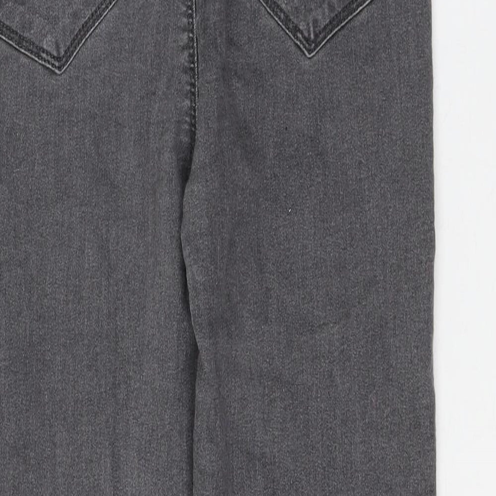 Peacocks Womens Grey Cotton Jegging Jeans Size 10 L27 in Regular