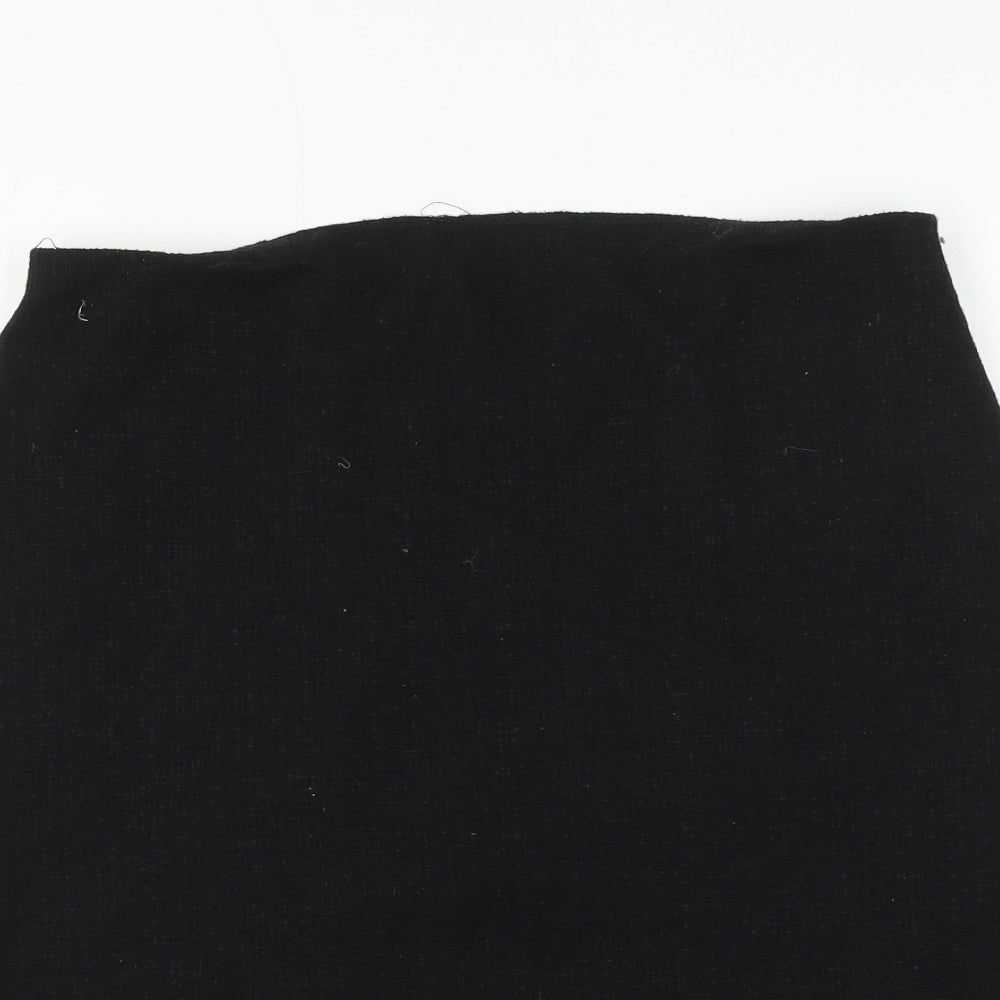 Roman Womens Black Polyester Straight & Pencil Skirt Size 14