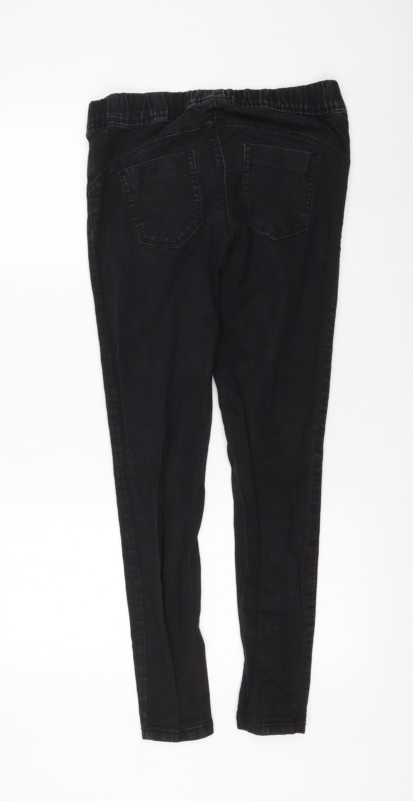Primark Womens Black Cotton Jegging Jeans Size 14 L28 in Regular