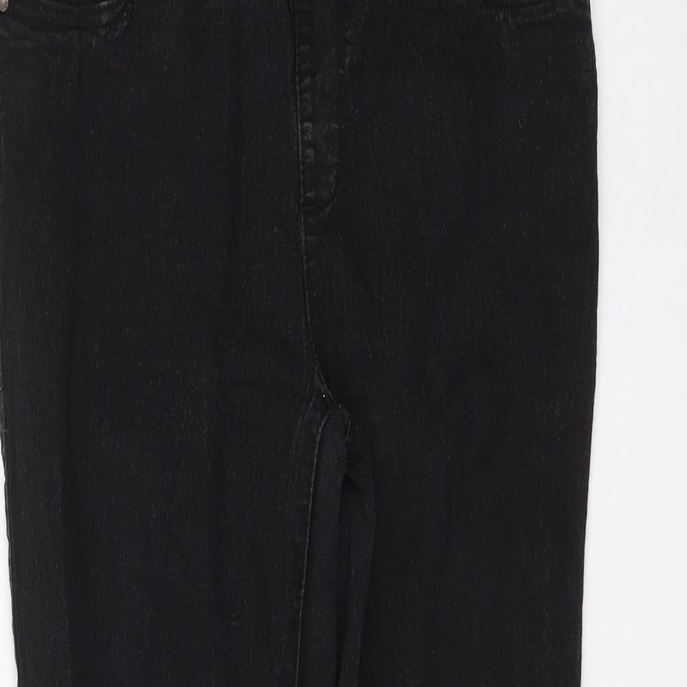 Primark Womens Black Cotton Jegging Jeans Size 14 L28 in Regular