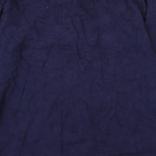 Samual Windsor Mens Blue Cotton Polo Size M Collared Button
