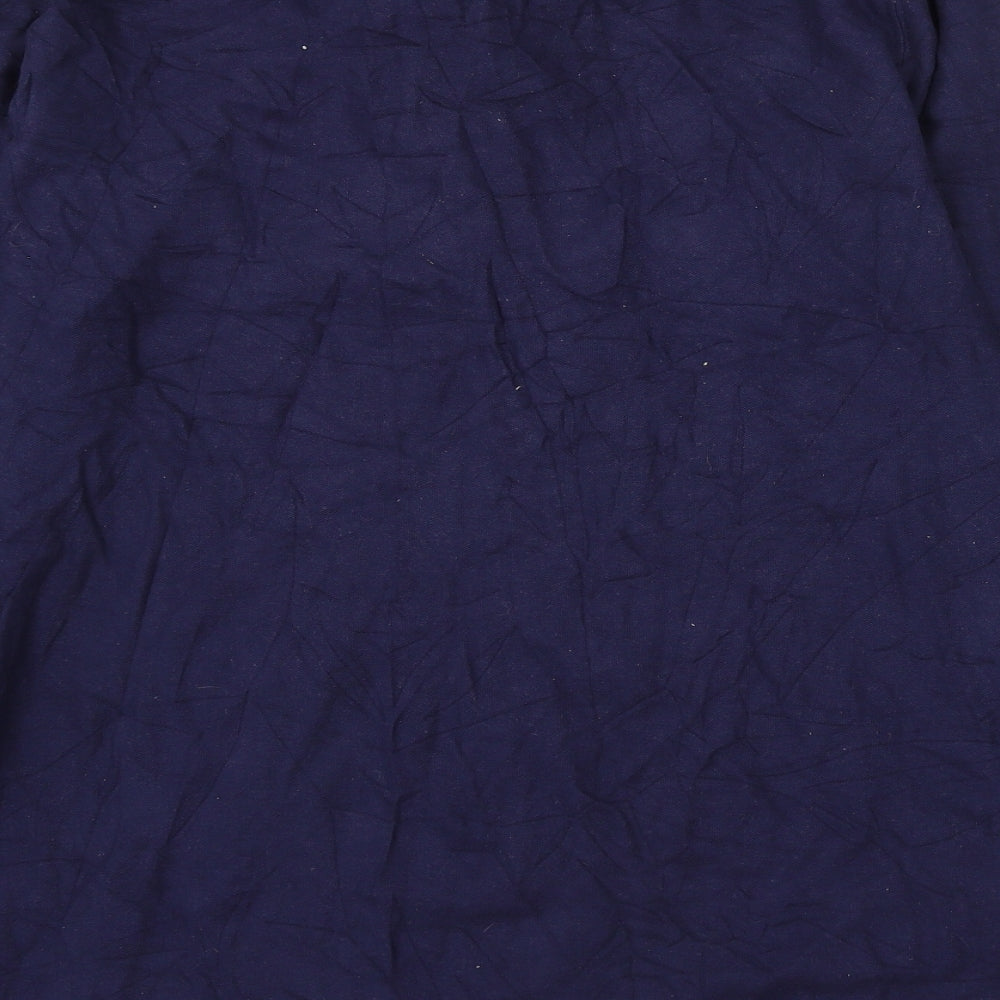 Samual Windsor Mens Blue Cotton Polo Size M Collared Button