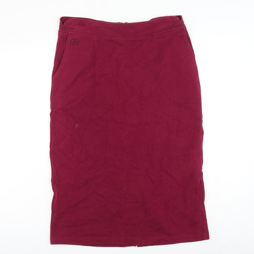 Carth Womens Purple Cotton Straight & Pencil Skirt Size 32 in Zip