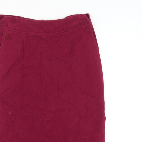 Carth Womens Purple Cotton Straight & Pencil Skirt Size 32 in Zip
