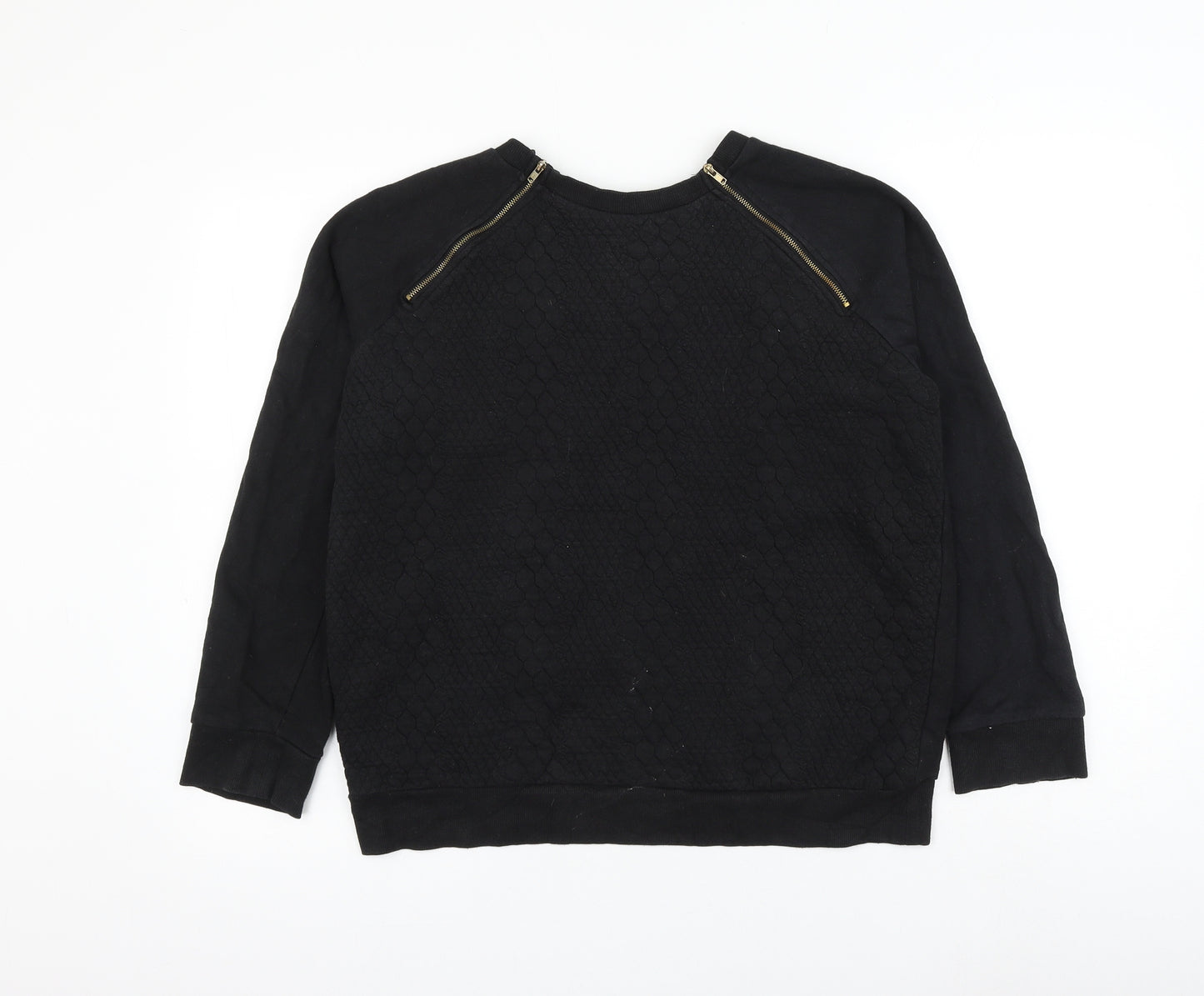 Atmosphere Womens Black Polyester Pullover Sweatshirt Size 16 Pullover