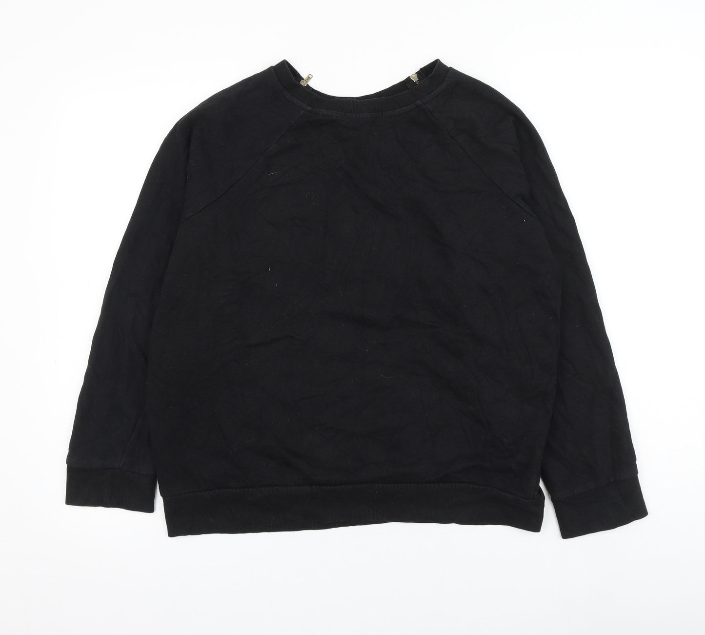 Atmosphere Womens Black Polyester Pullover Sweatshirt Size 16 Pullover