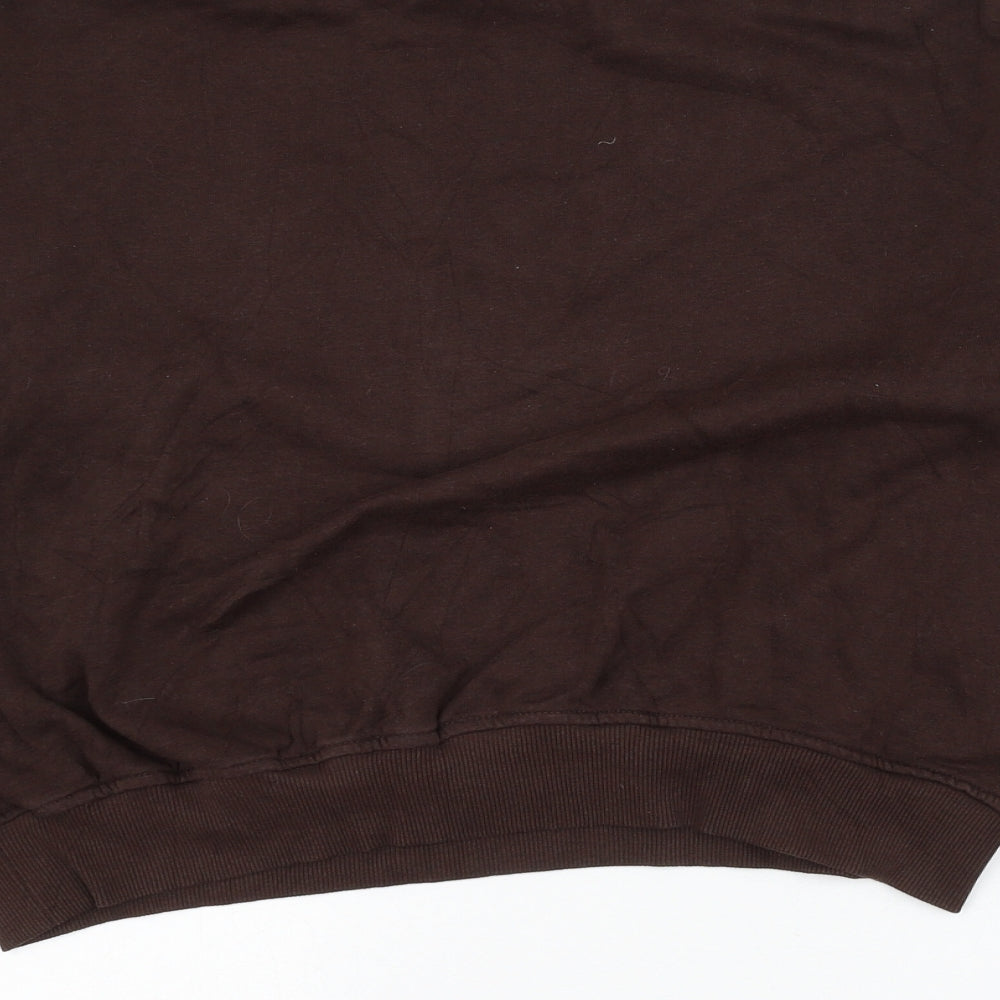 H&M Womens Brown Cotton Pullover Sweatshirt Size M Pullover - NASA
