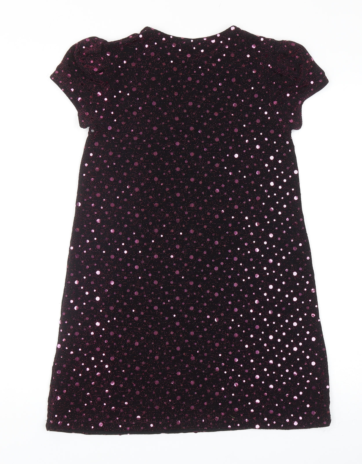 NEXT Girls Pink Spotted Nylon A-Line Size 10 Years Round Neck Pullover