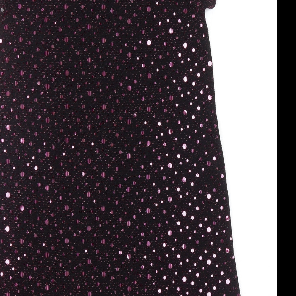 NEXT Girls Pink Spotted Nylon A-Line Size 10 Years Round Neck Pullover
