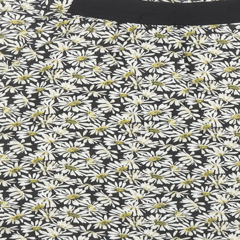 Cooperative Womens Multicoloured Floral Viscose Skater Skirt Size L Zip