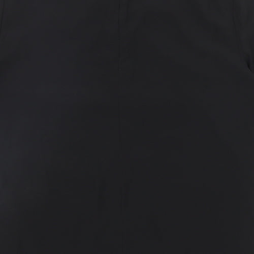 Marks and Spencer Womens Black Polyester Basic Blouse Size 8 Round Neck