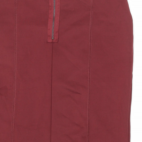 FOREVER 21 Womens Brown Polyester Mini Skirt Size S Zip