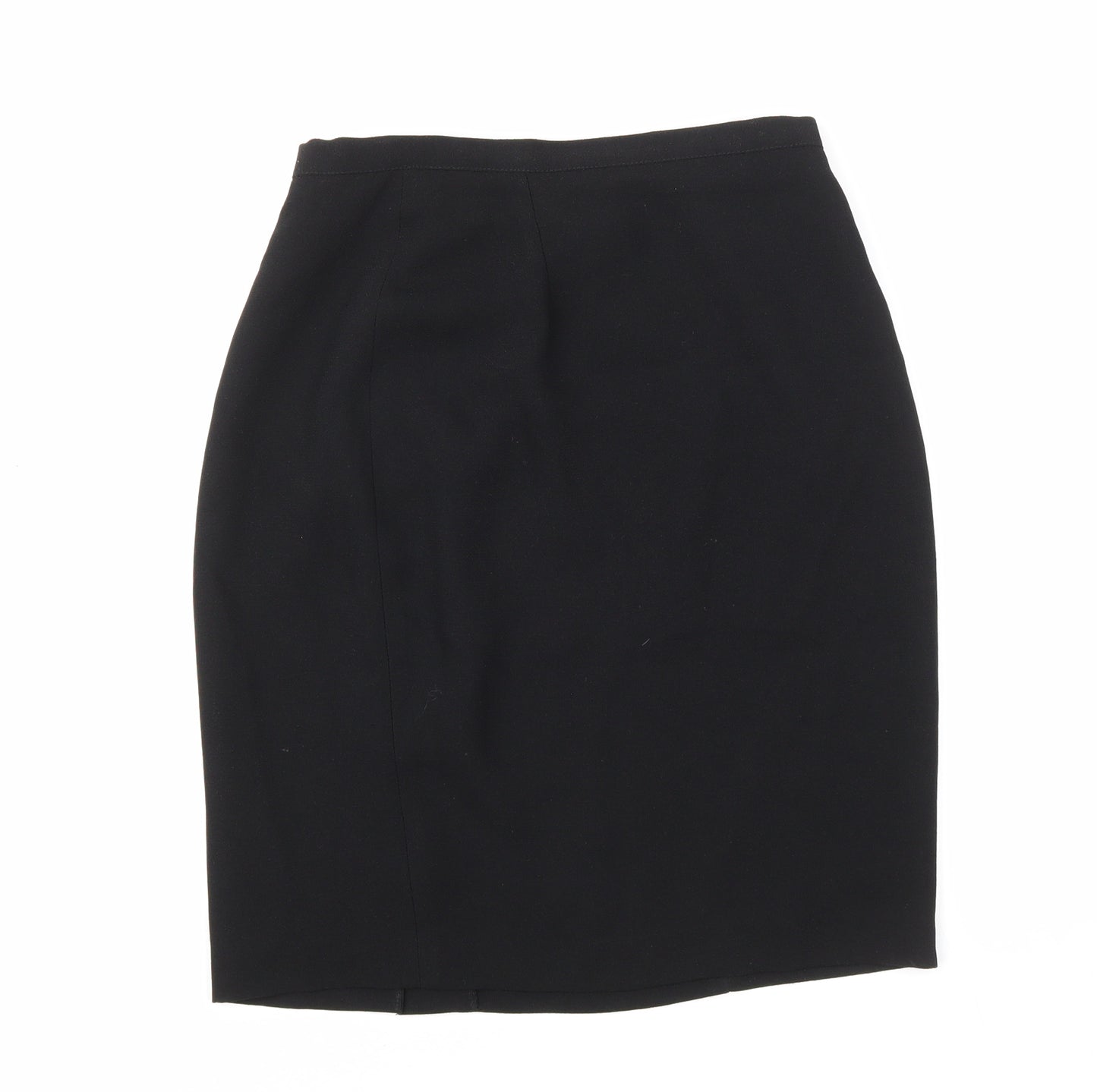 Classics collection Womens Black Polyester Straight & Pencil Skirt Size 10 Zip