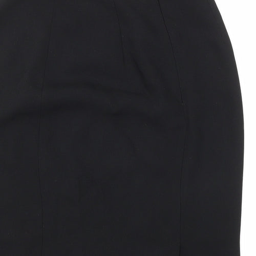 Classics collection Womens Black Polyester Straight & Pencil Skirt Size 10 Zip
