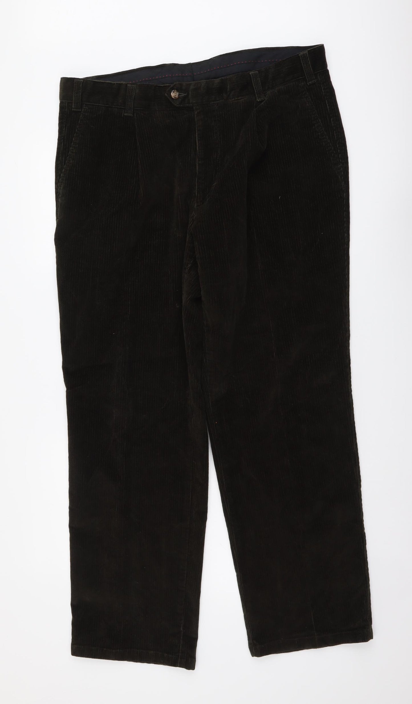Guise Womens Green Cotton Straight Jeans Size 38 in L31 in Regular Button