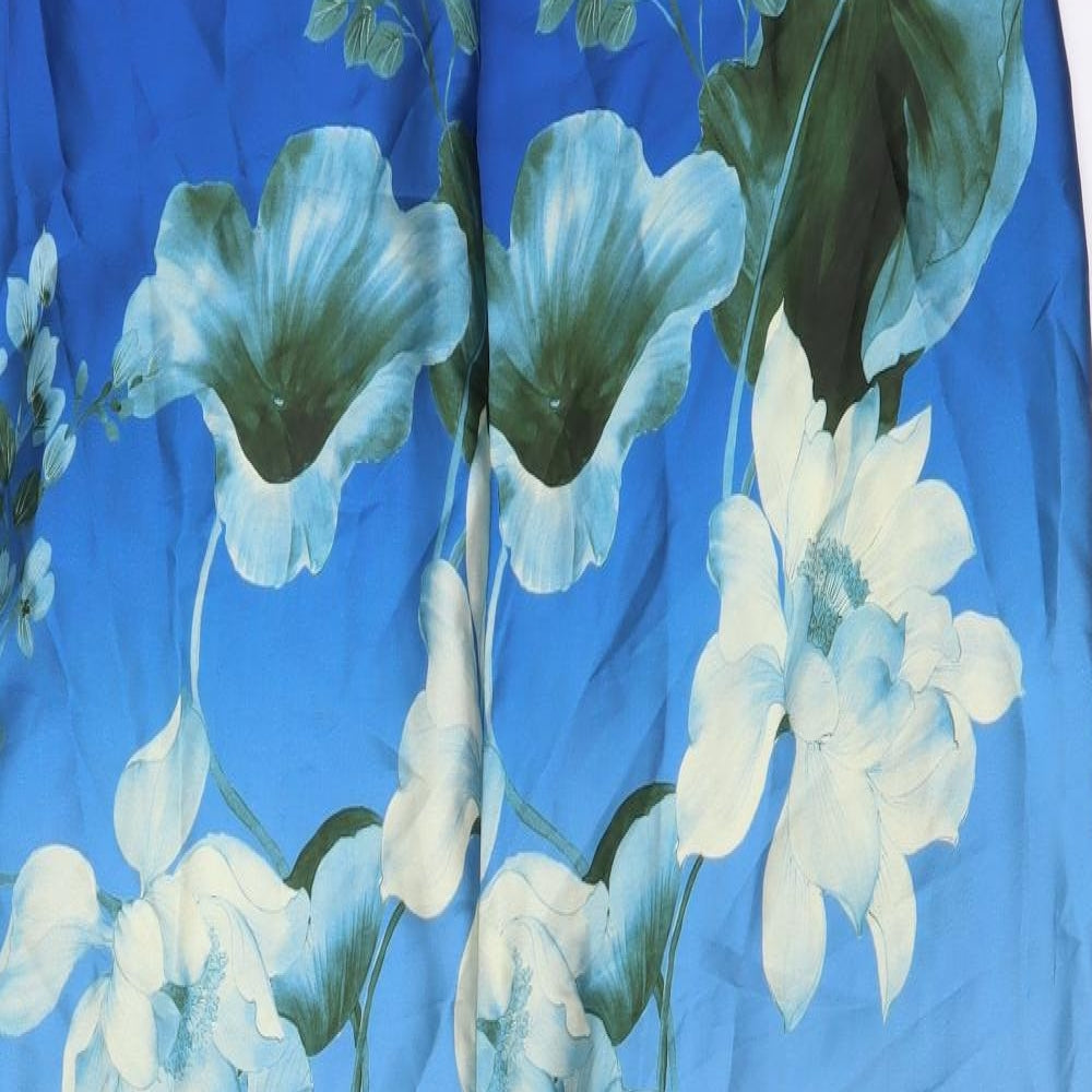 Zara Womens Multicoloured Floral Polyester Jumpsuit One-Piece Size M Zip