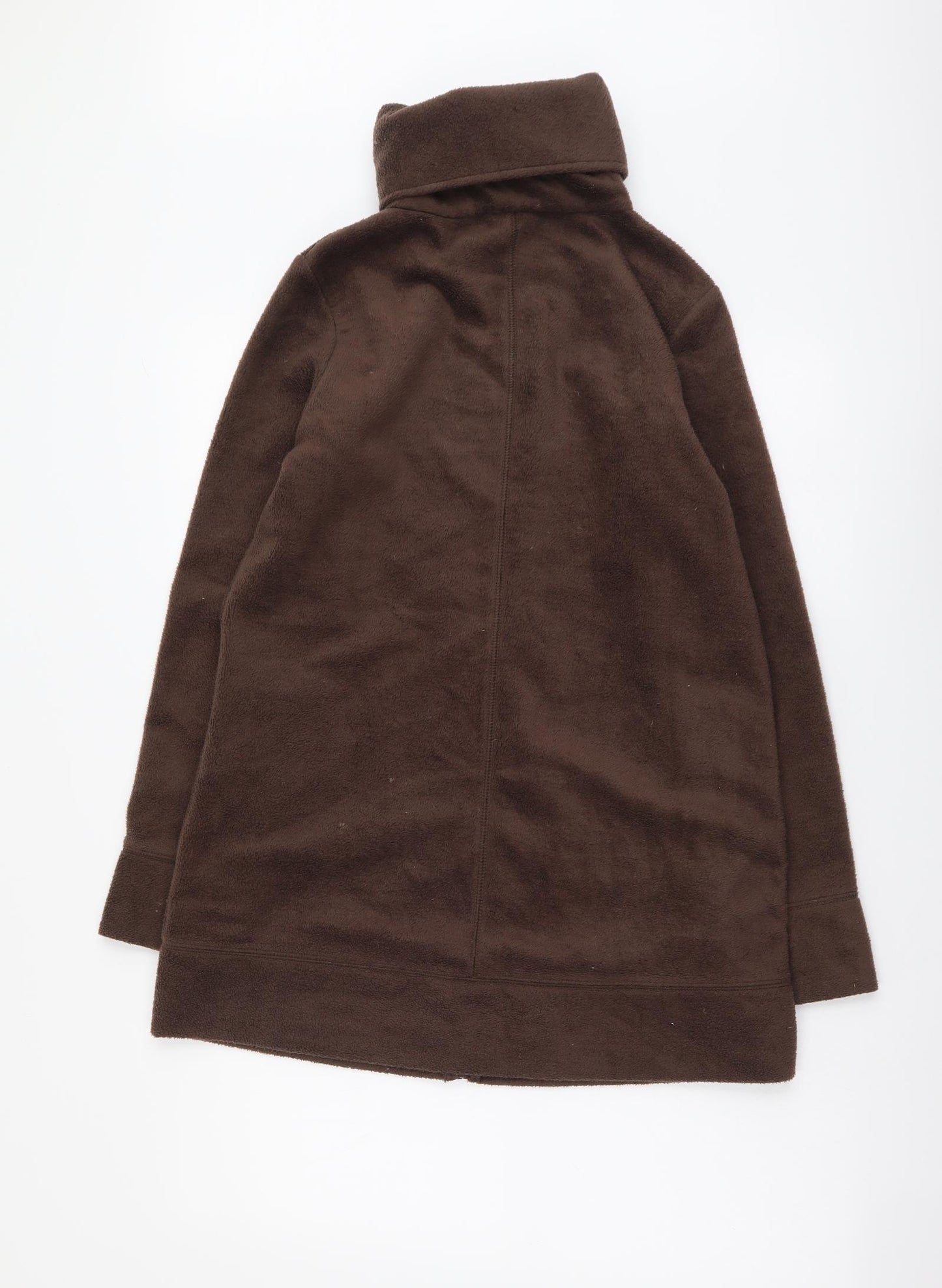 Atmosphere Womens Brown Polyester Full Zip Sweatshirt Size 12 Zip