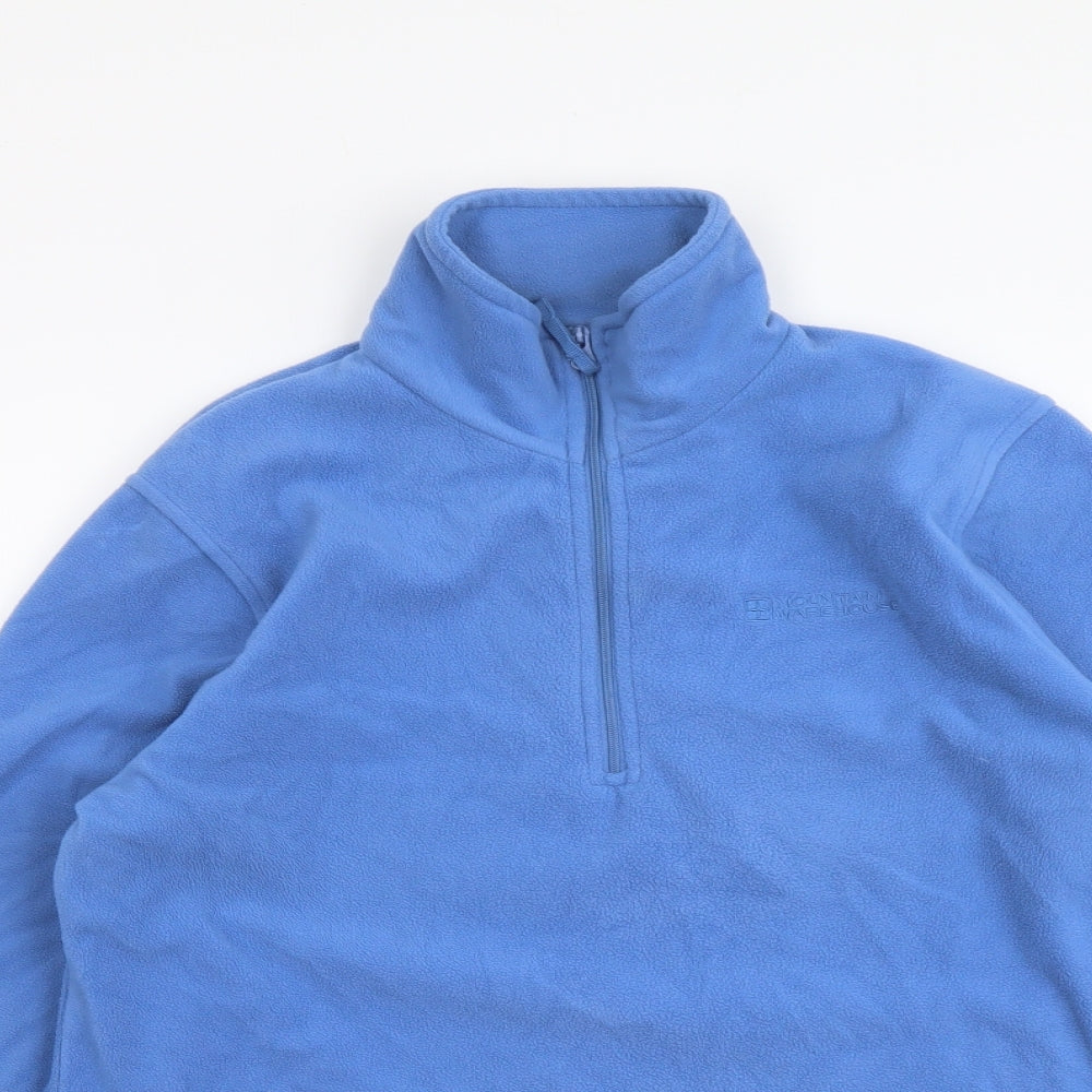 Moutain Warehouse Womens Blue Polyester Pullover Sweatshirt Size 12 Pullover