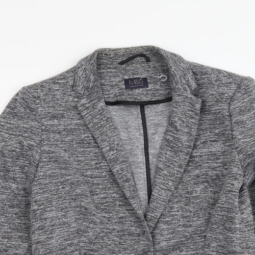 Marks and Spencer Womens Grey Polyester Jacket Suit Jacket Size 10