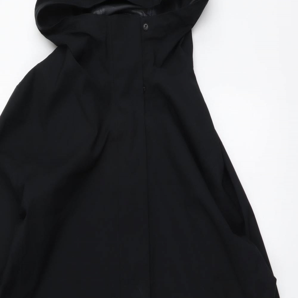 Uniqlo Womens Black Rain Coat Coat Size XL Zip