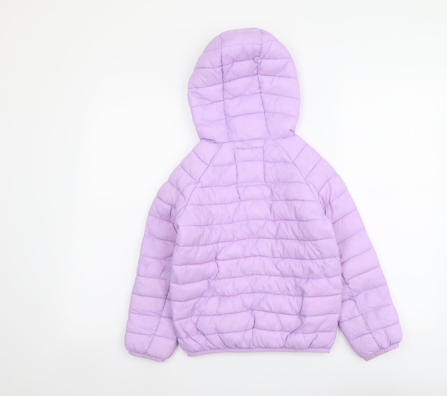 Marks and Spencer Girls Purple Jacket Size 6-7 Years Zip