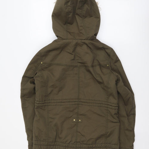 H&M Womens Green Jacket Size M Zip