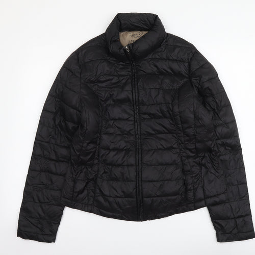 Lettie Lovers Womens Black Jacket Size M Zip