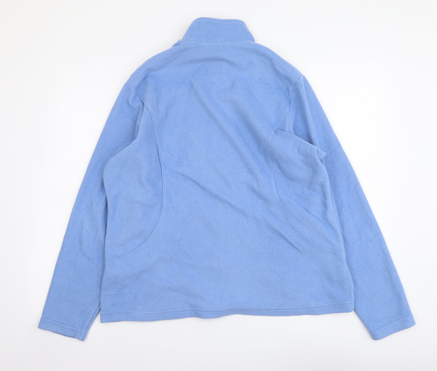 Marks and Spencer Womens Blue Polyester Full Zip Sweatshirt Size 18 Zip