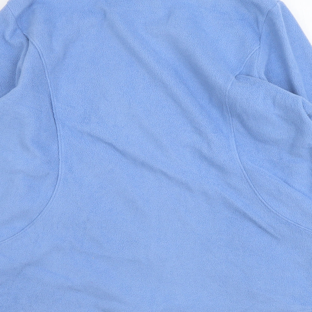 Marks and Spencer Womens Blue Polyester Full Zip Sweatshirt Size 18 Zip