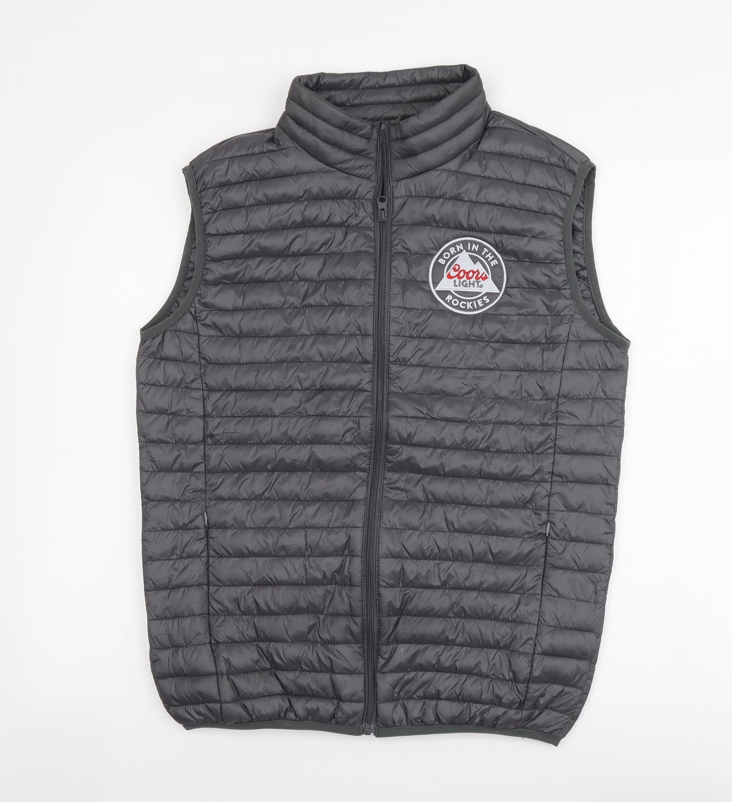 Coors Mens Grey Gilet Jacket Size M Zip