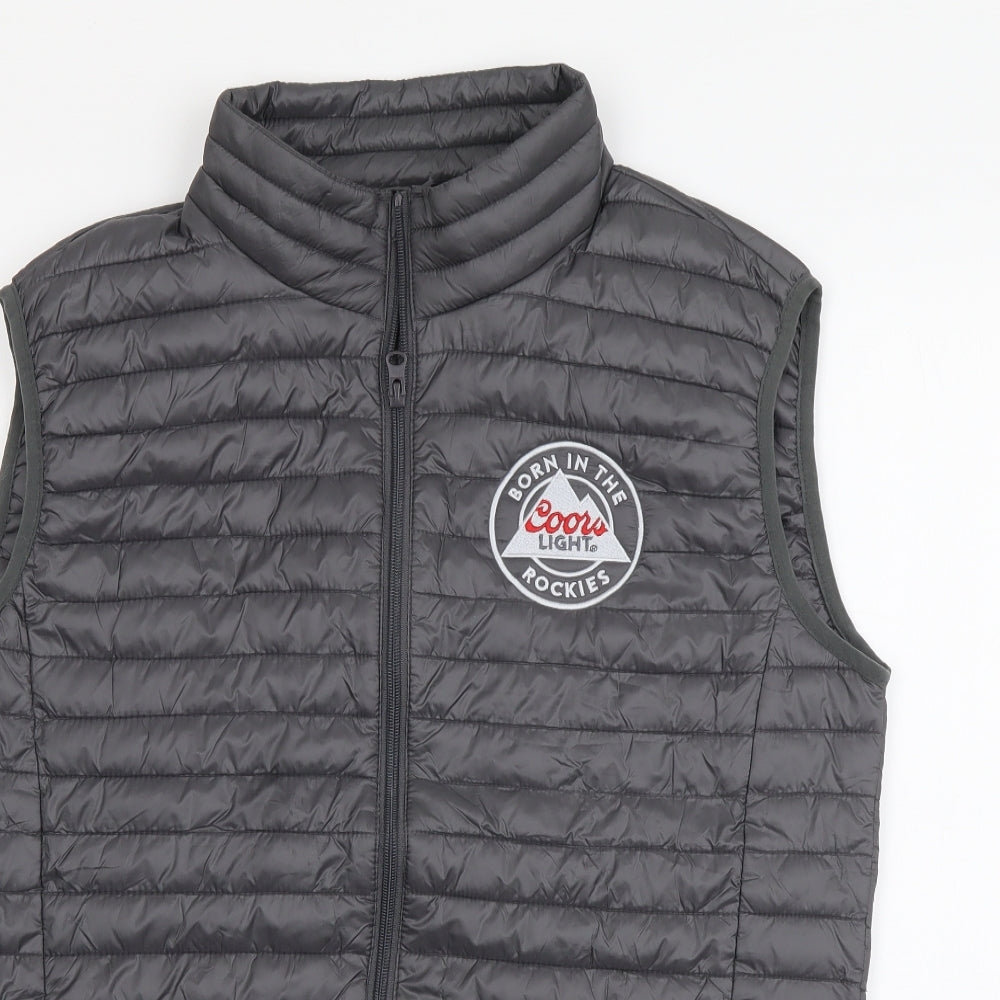 Coors Mens Grey Gilet Jacket Size M Zip