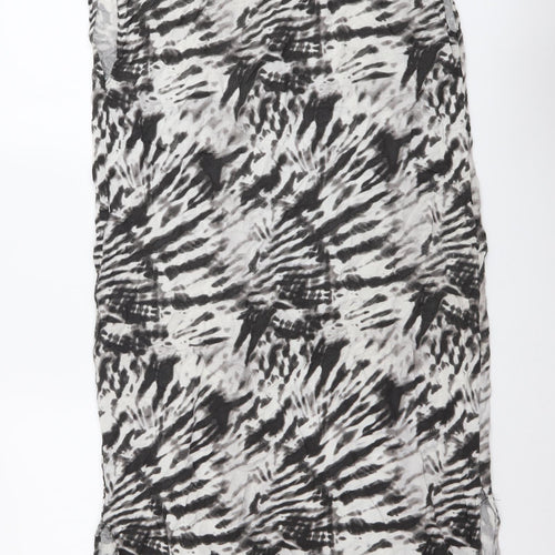 Topshop Womens Grey Animal Print Polyester T-Shirt Dress Size 6 Round Neck Pullover