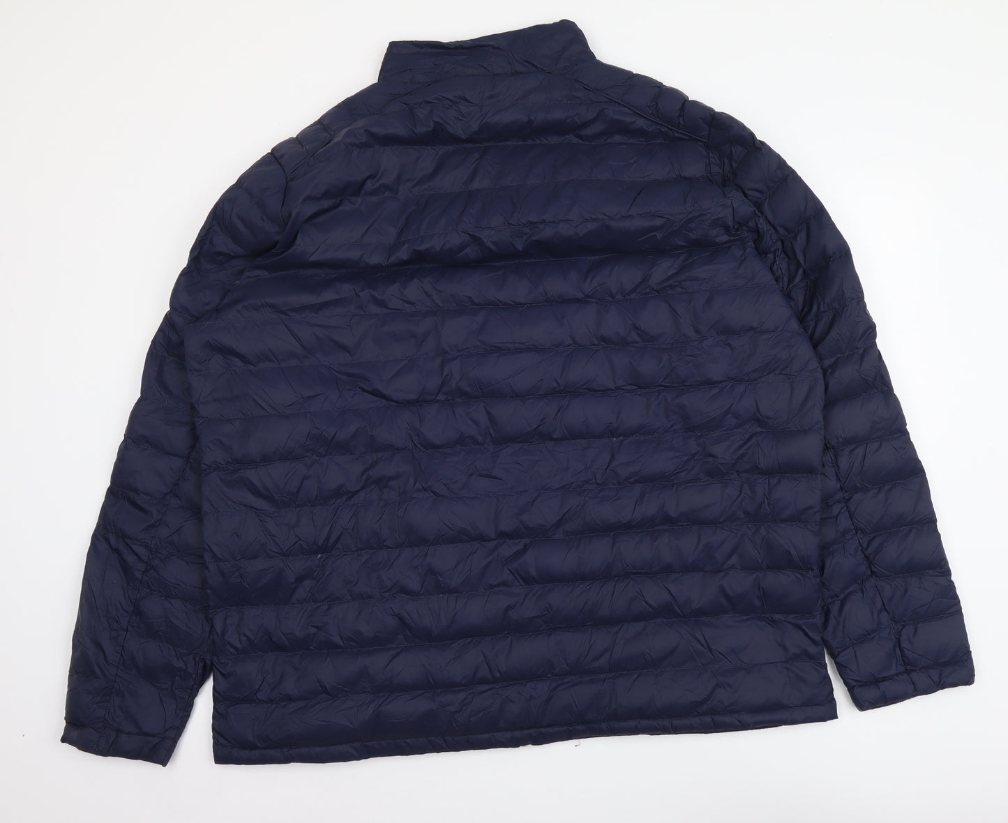 Marks and Spencer Mens Blue Quilted Jacket Size 3XL Zip