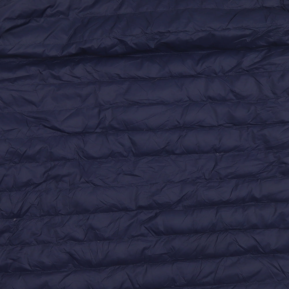 Marks and Spencer Mens Blue Quilted Jacket Size 3XL Zip