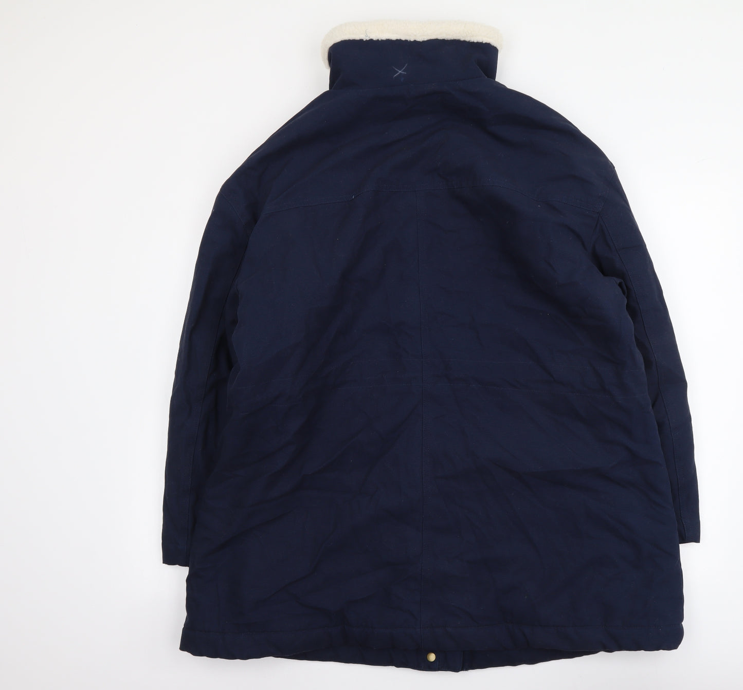 Per Una Womens Blue Parka Coat Size 16 Zip
