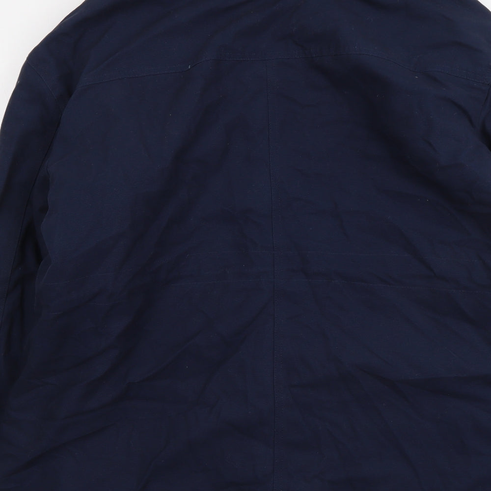 Per Una Womens Blue Parka Coat Size 16 Zip